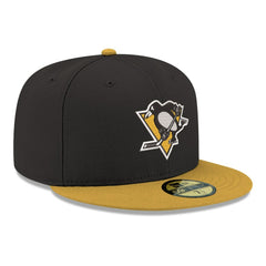 Pittsburgh Penguins New Era Core Logo Two-Tone 59FIFTY Fitted Hat - Black | US 203471436