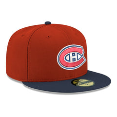 Montreal Canadiens New Era Core Logo Two-Tone 59FIFTY Fitted Hat - Red | US 203471439