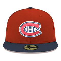 Montreal Canadiens New Era Core Logo Two-Tone 59FIFTY Fitted Hat - Red | US 203471439