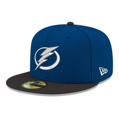 Tampa Bay Lightning New Era Core Logo Two-Tone 59FIFTY Fitted Hat - Blue | US 203471441