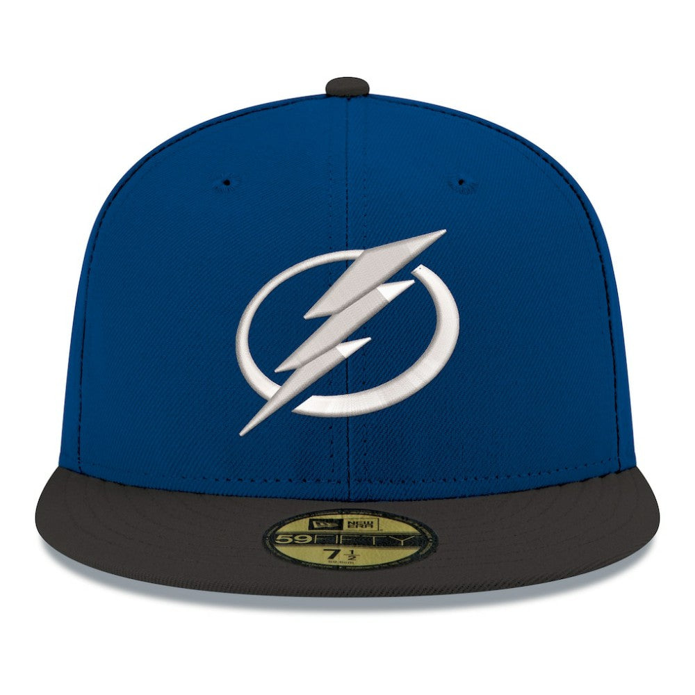 Tampa Bay Lightning New Era Core Logo Two-Tone 59FIFTY Fitted Hat - Blue | US 203471441