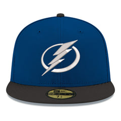 Tampa Bay Lightning New Era Core Logo Two-Tone 59FIFTY Fitted Hat - Blue | US 203471441