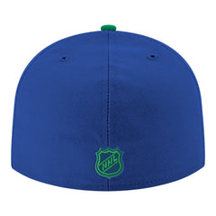 Vancouver Canucks New Era Core Logo Two-Tone 59FIFTY Fitted Hat - Blue | US 203471444
