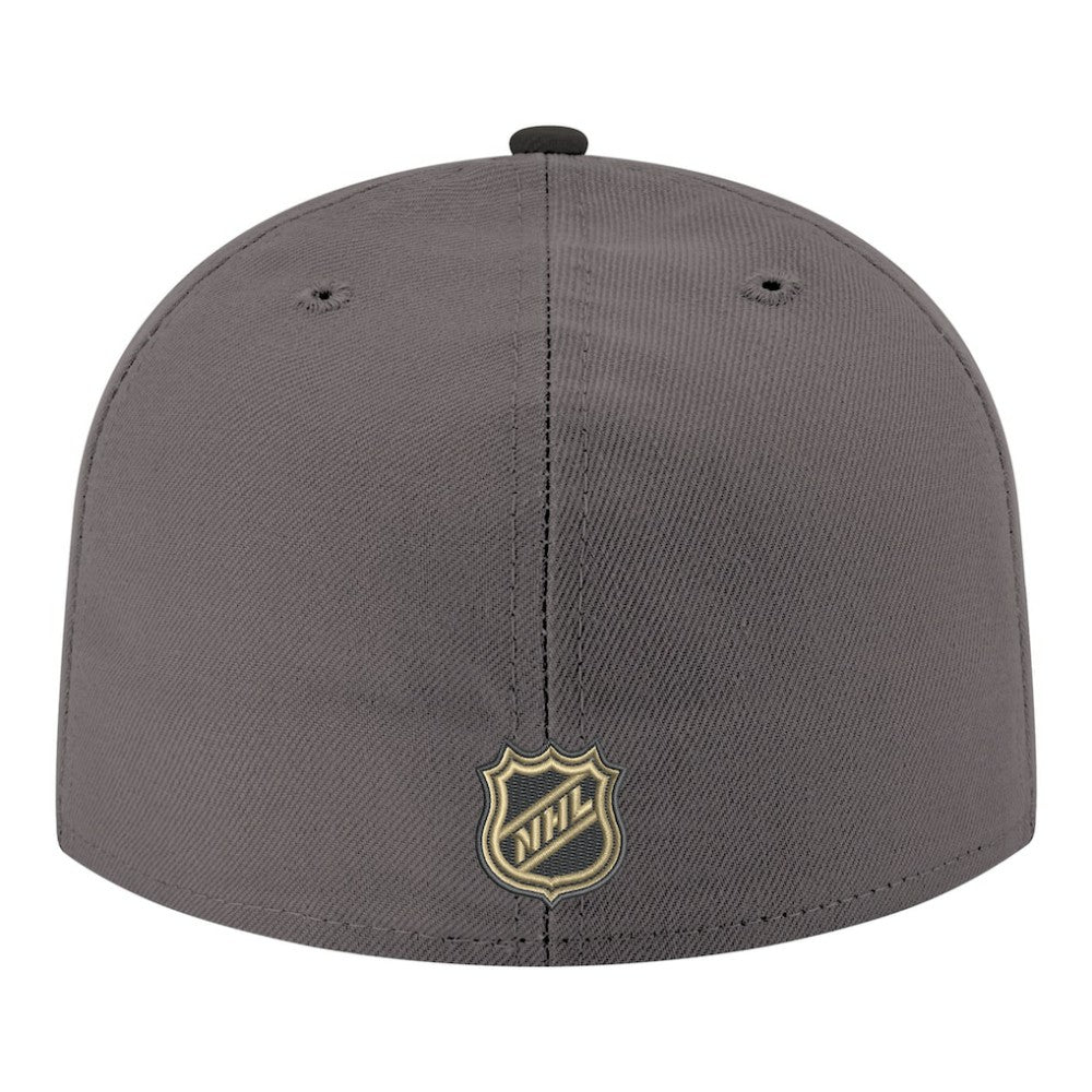 Vegas Golden Knights New Era Core Logo Two-Tone 59FIFTY Fitted Hat - Gray | US 203471445