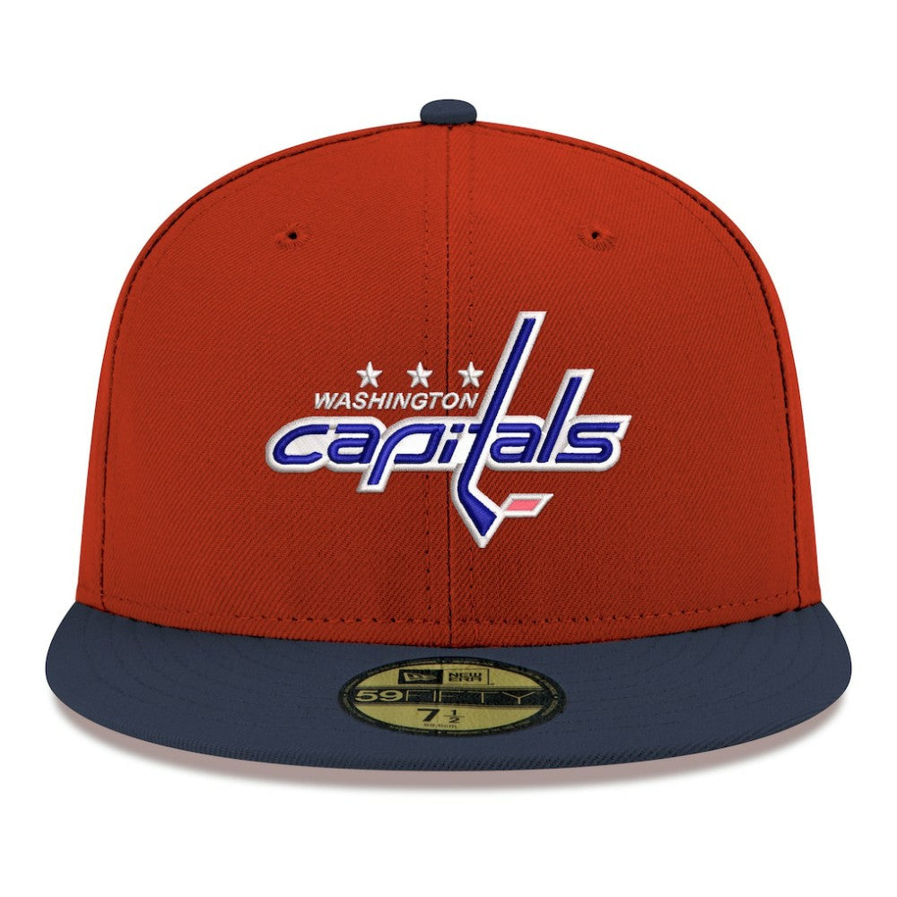 Washington Capitals New Era Core Logo Two-Tone 59FIFTY Fitted Hat - Red | US 203471446