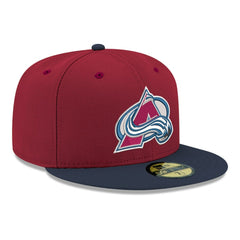 Colorado Avalanche New Era Core Logo Two-Tone 59FIFTY Fitted Hat - Burgundy | US 203471448