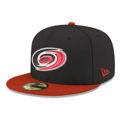 Carolina Hurricanes New Era Core Logo Two-Tone 59FIFTY Fitted Hat - Black | US 203471450