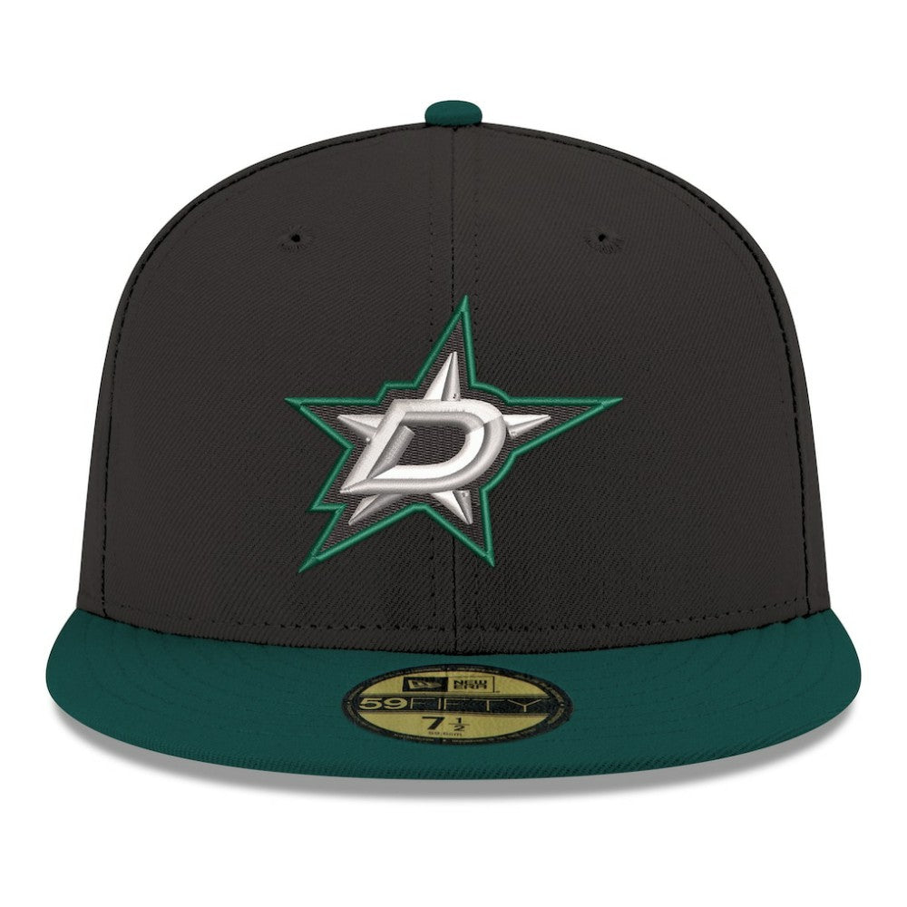 Dallas Stars New Era Core Logo Two-Tone 59FIFTY Fitted Hat - Black | US 203471454