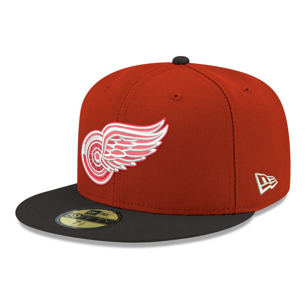 Detroit Red Wings New Era Core Logo Two-Tone 59FIFTY Fitted Hat - Red | US 203471455