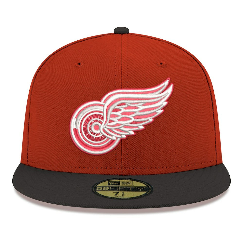 Detroit Red Wings New Era Core Logo Two-Tone 59FIFTY Fitted Hat - Red | US 203471455