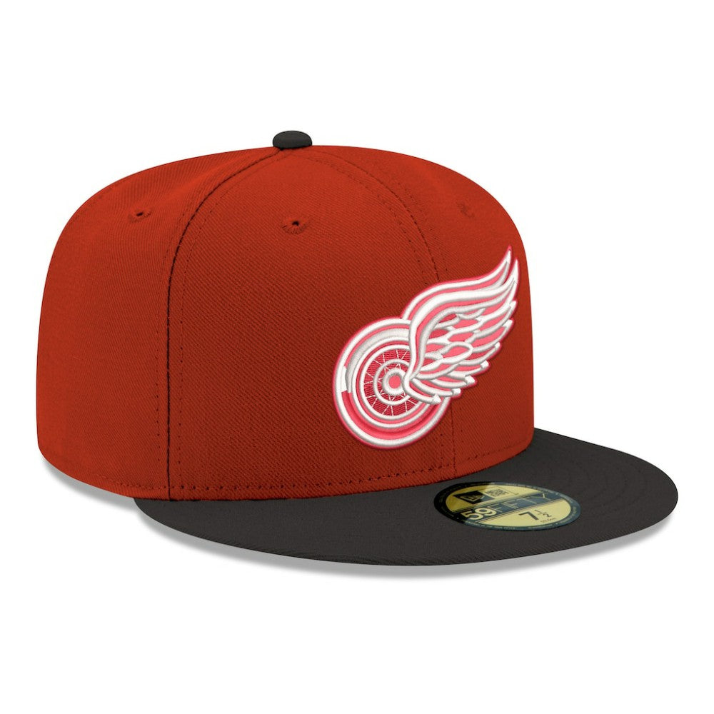 Detroit Red Wings New Era Core Logo Two-Tone 59FIFTY Fitted Hat - Red | US 203471455
