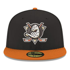Anaheim Ducks New Era Core Logo Two-Tone 59FIFTY Fitted Hat - Black | US 203471456