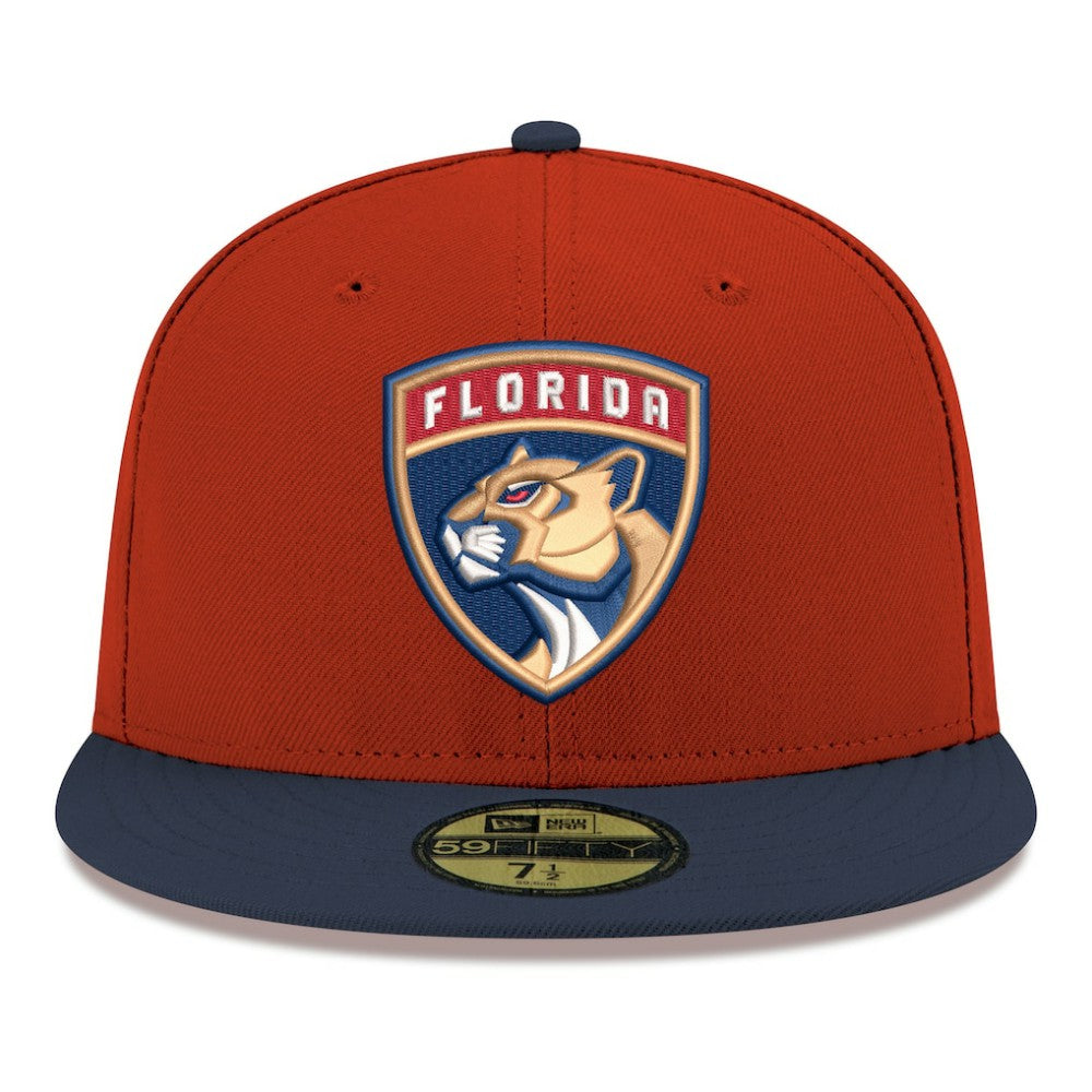 Florida Panthers New Era Core Logo Two-Tone 59FIFTY Fitted Hat - Red | US 203471458