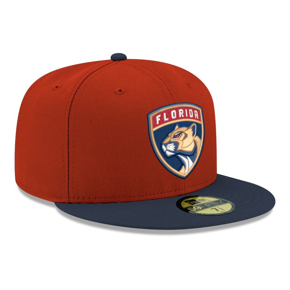 Florida Panthers New Era Core Logo Two-Tone 59FIFTY Fitted Hat - Red | US 203471458