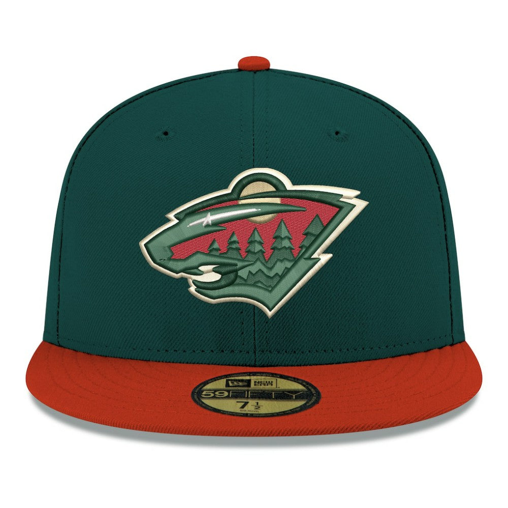 Minnesota Wild New Era Core Logo Two-Tone 59FIFTY Fitted Hat - Green | US 203471459