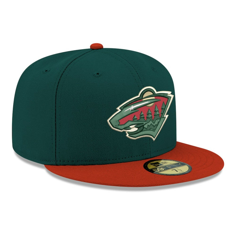 Minnesota Wild New Era Core Logo Two-Tone 59FIFTY Fitted Hat - Green | US 203471459