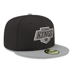 Los Angeles Kings New Era Core Logo Two-Tone 59FIFTY Fitted Hat - Black | US 203471460