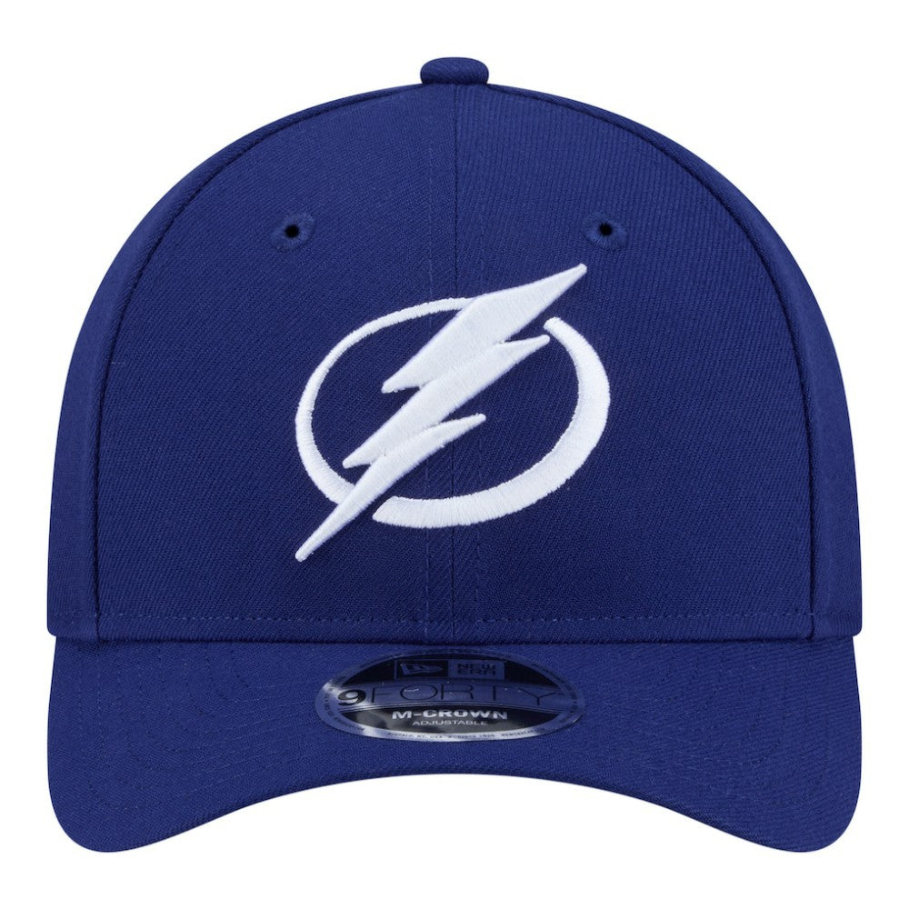 Tampa Bay Lightning New Era 9FORTY M-Crown Adjustable Hat - Blue | US 203471487