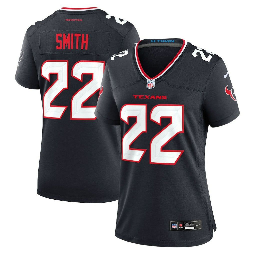 Jaylin Smith Houston Texans Women's Team Game Jersey - Navy Jerseys