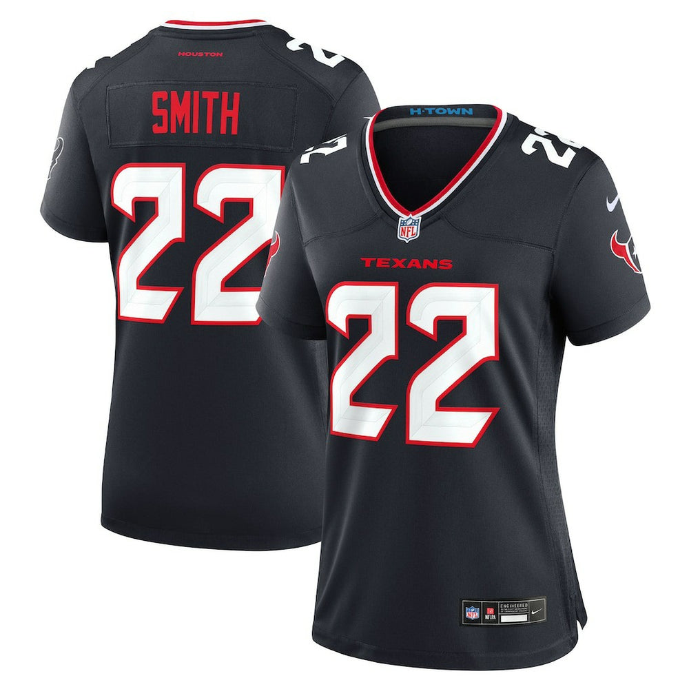 Jaylin Smith Houston Texans Women's Team Game Jersey - Navy Jerseys