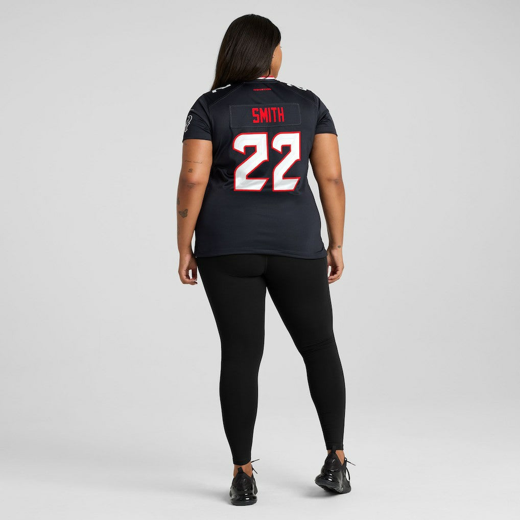 Jaylin Smith Houston Texans Women's Team Game Jersey - Navy Jerseys