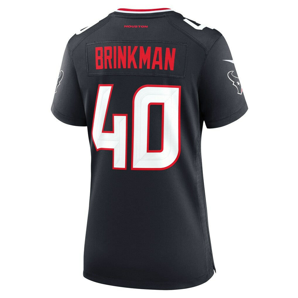 Austin Brinkman Houston Texans Women's Team Game Jersey - Navy Jerseys