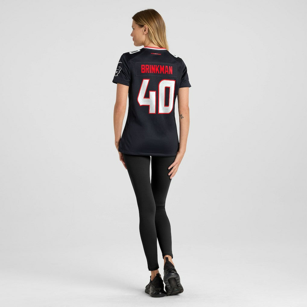 Austin Brinkman Houston Texans Women's Team Game Jersey - Navy Jerseys