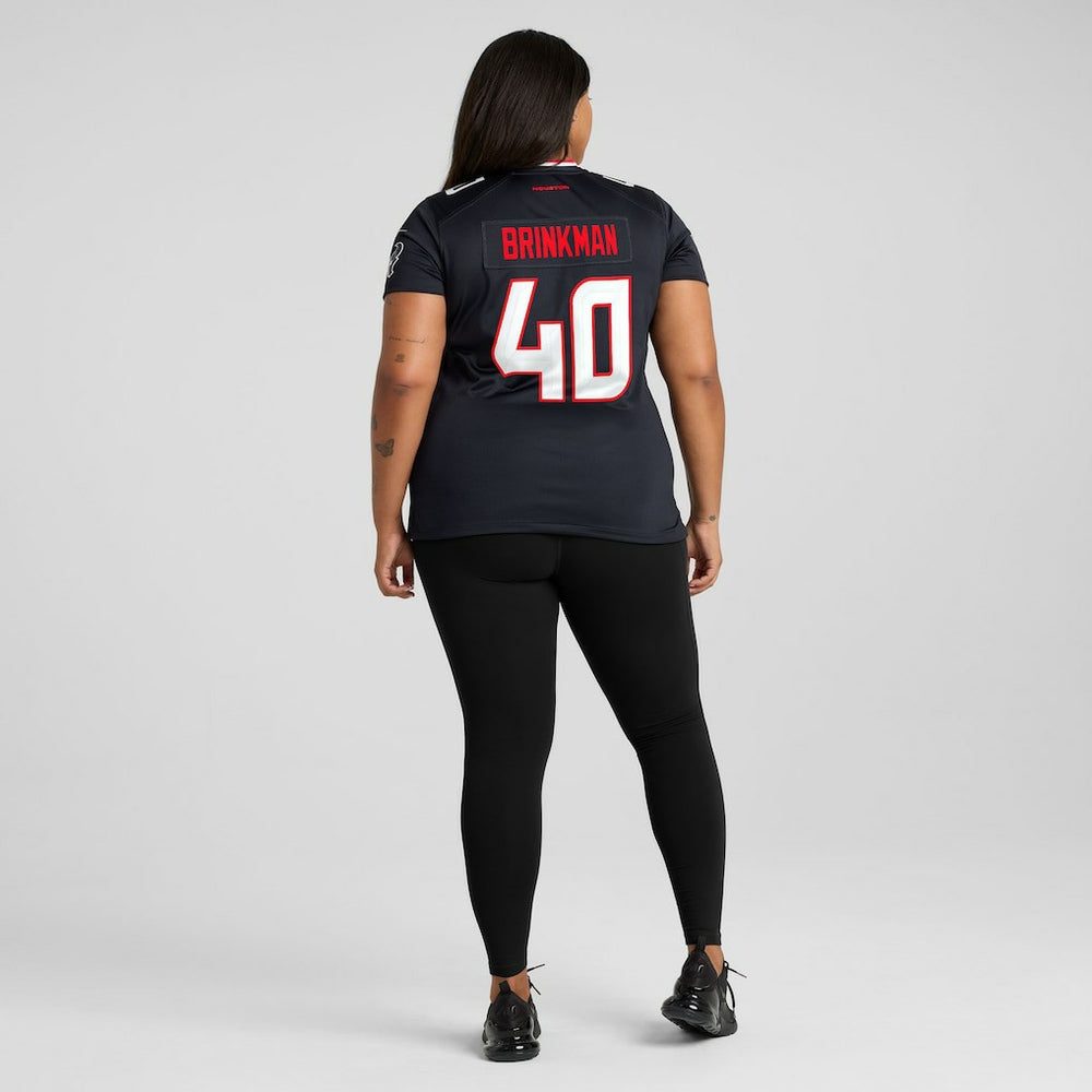 Austin Brinkman Houston Texans Women's Team Game Jersey - Navy Jerseys