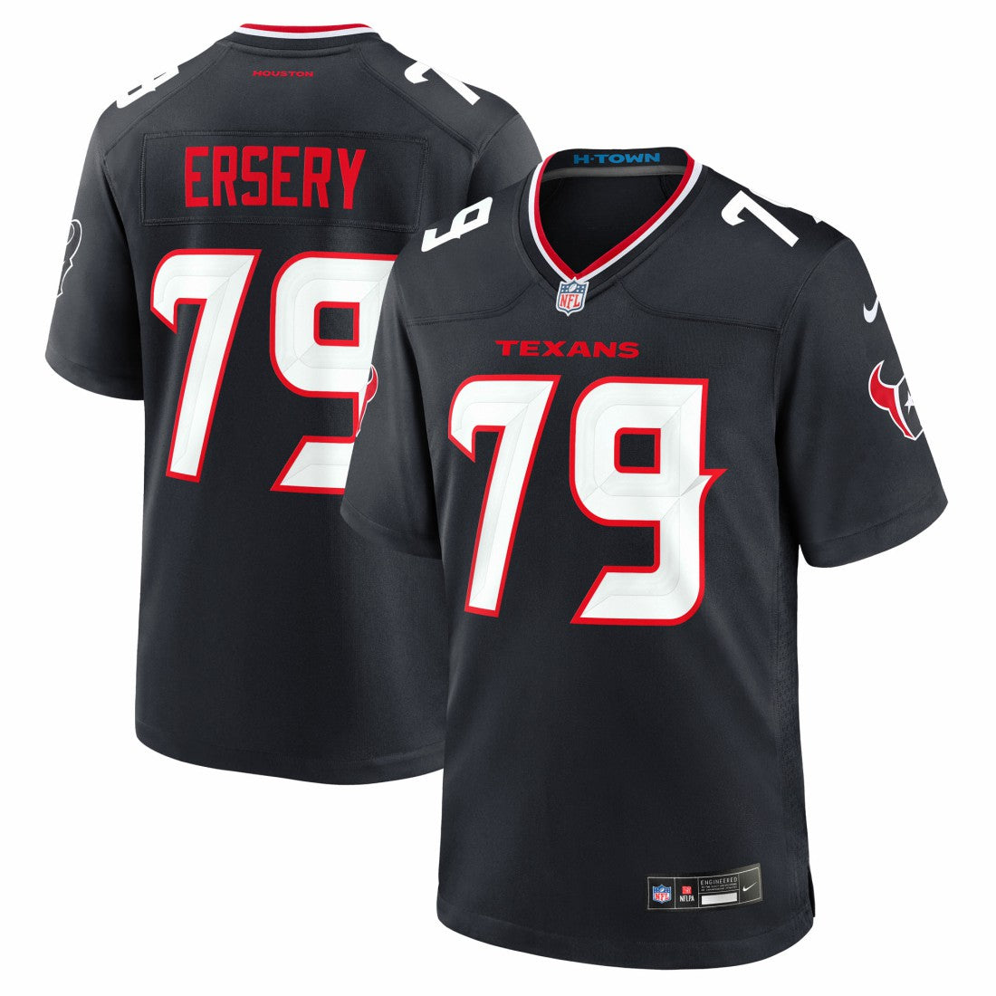 Aireontae Ersery Houston Texans Team Game Jersey - Navy Jerseys