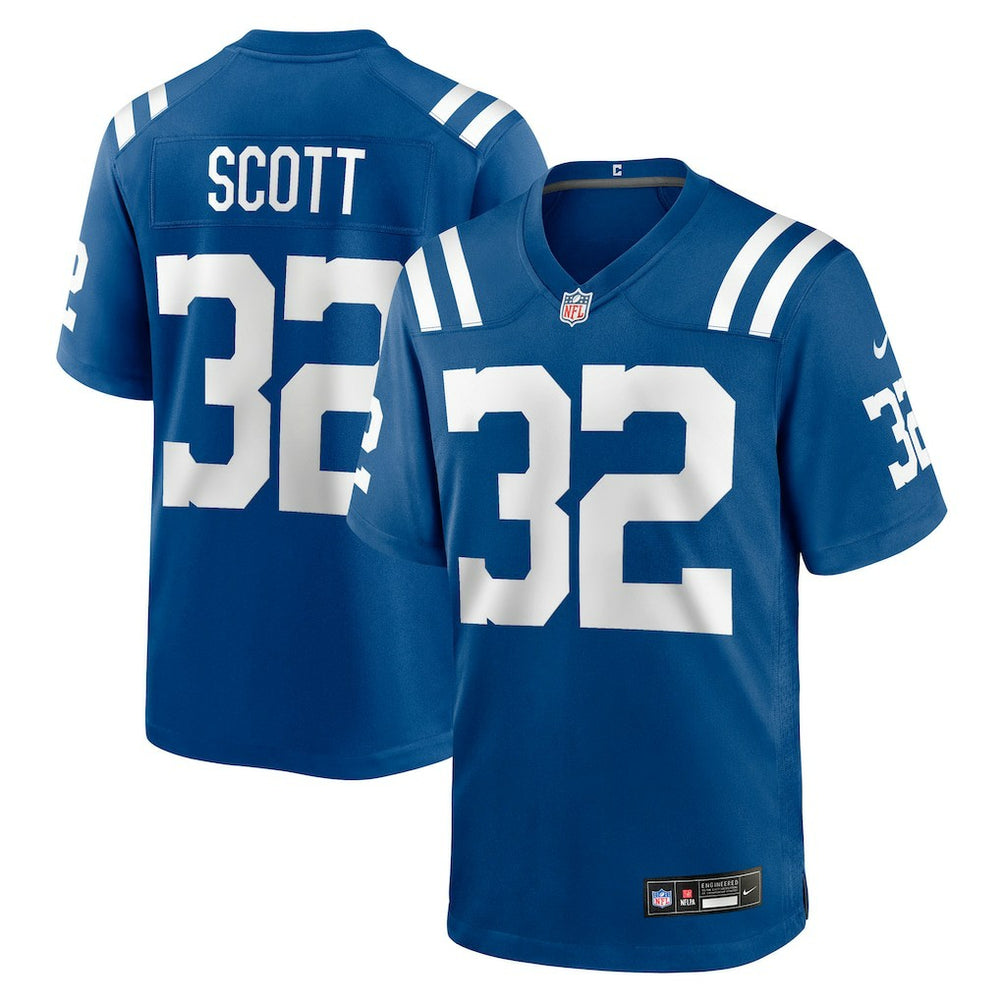 Daniel Scott Indianapolis Colts Team Game Jersey - Royal Jerseys