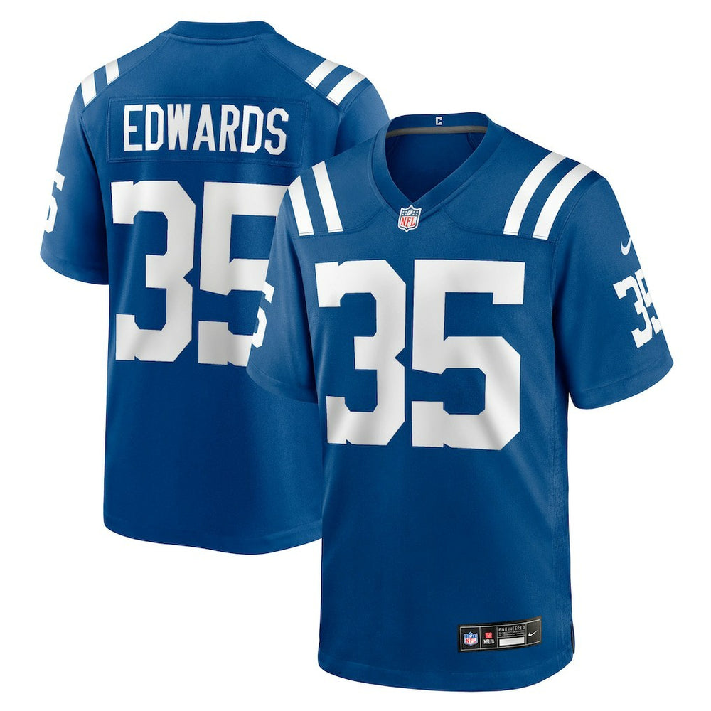 Johnathan Edwards Indianapolis Colts Team Game Jersey - Royal Jerseys