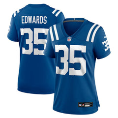 Johnathan Edwards Indianapolis Colts Women's Team Game Jersey - Royal Jerseys
