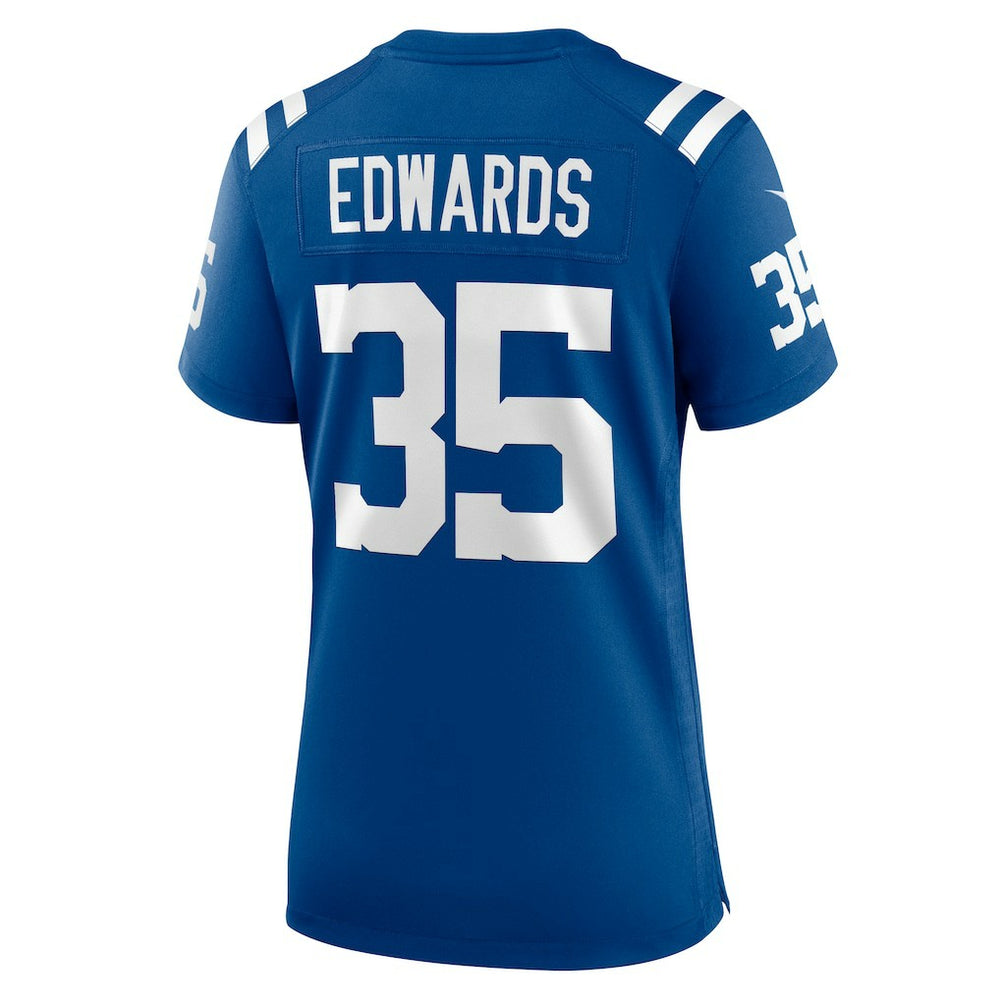 Johnathan Edwards Indianapolis Colts Women's Team Game Jersey - Royal Jerseys