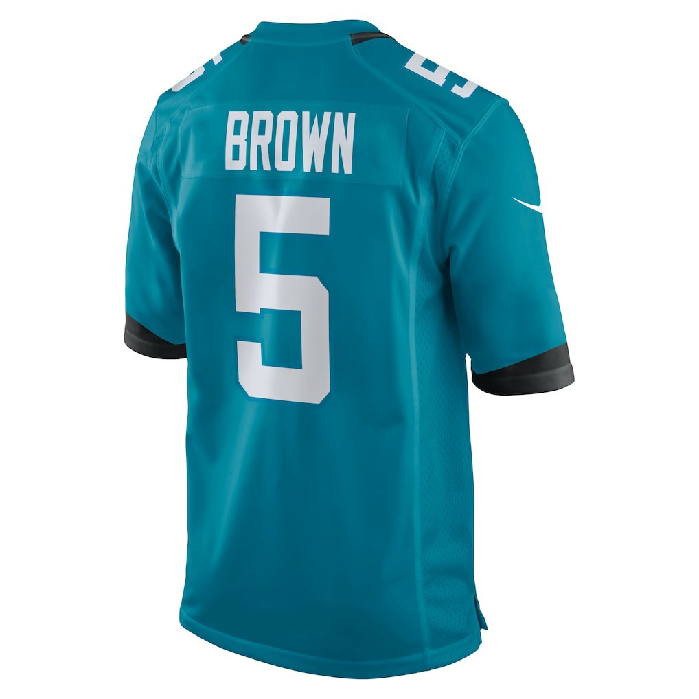 Dyami Brown Jacksonville Jaguars Team Game Jersey - Teal Jerseys