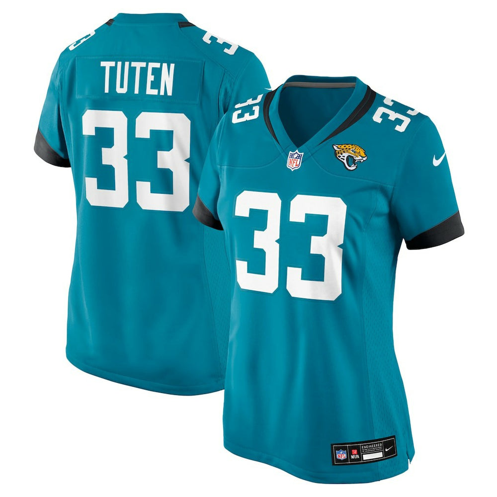 Bhayshul Tuten Jacksonville Jaguars Women's Team Game Jersey - Teal Jerseys