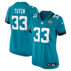 Bhayshul Tuten Jacksonville Jaguars Women's Team Game Jersey - Teal Jerseys