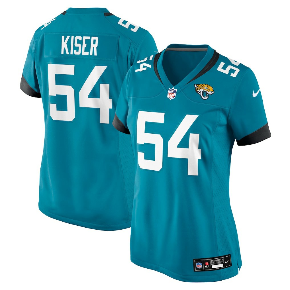 Jack Kiser Jacksonville Jaguars Women's Team Game Jersey - Teal Jerseys
