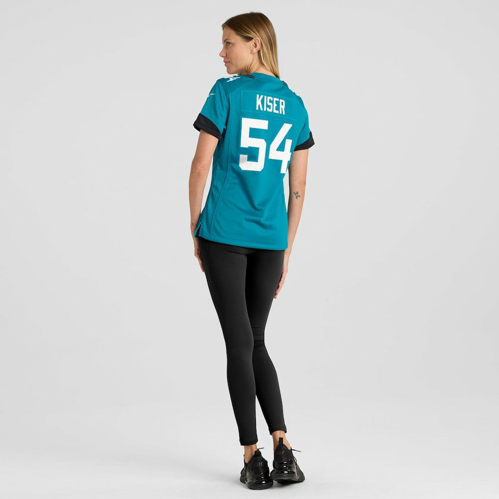 Jack Kiser Jacksonville Jaguars Women's Team Game Jersey - Teal Jerseys