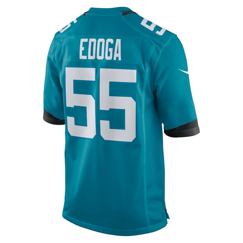 Chuma Edoga Jacksonville Jaguars Team Game Jersey - Teal Jerseys