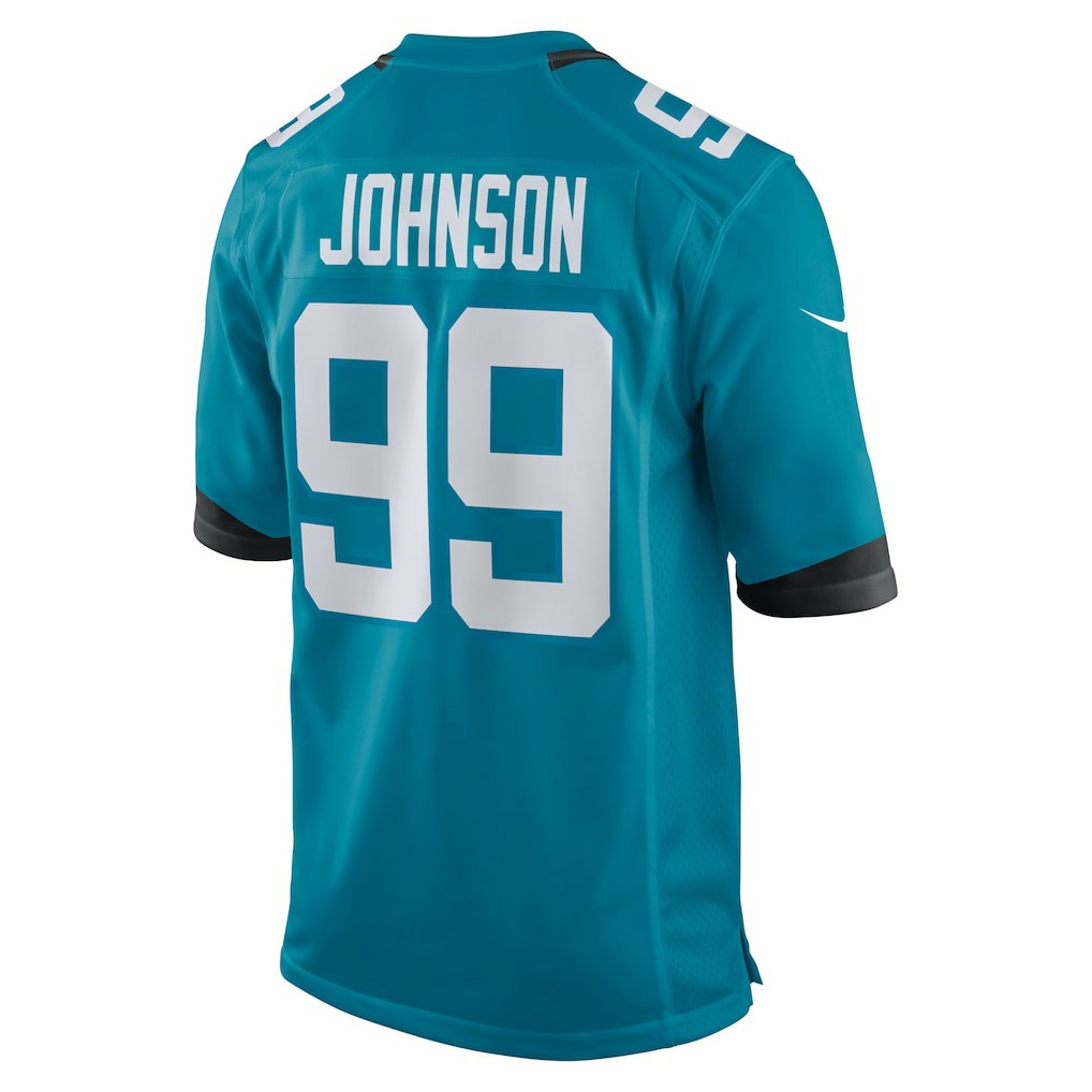Austin Johnson Jacksonville Jaguars Team Game Jersey - Teal Jerseys