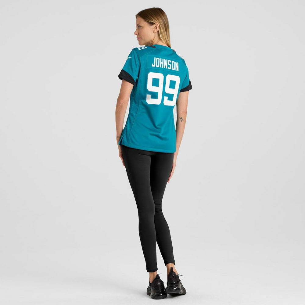 Austin Johnson Jacksonville Jaguars Women's Team Game Jersey - Teal Jerseys