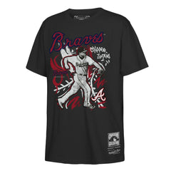 Chipper Jones Atlanta Braves Mitchell & Ness Youth Chalked Up Player T-Shirt - Black T-shirts