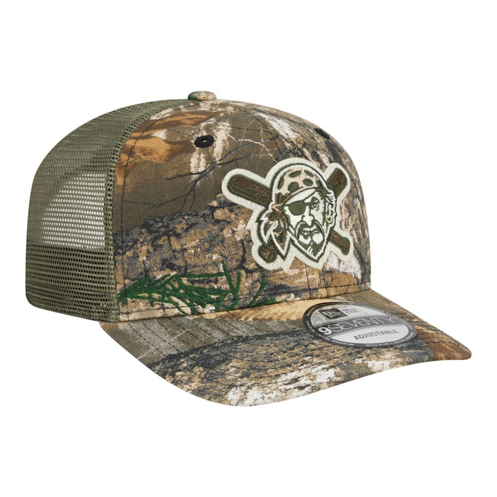 Pittsburgh Pirates New Era Realtree 9SEVENTY Adjustable Hat - Camo Hats