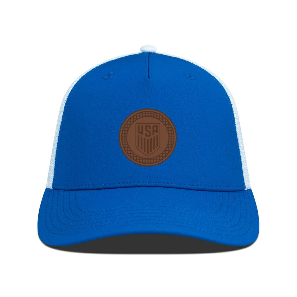 USMNT Levelwear Signal Periscope Adjustable Trucker Hat Royal/White