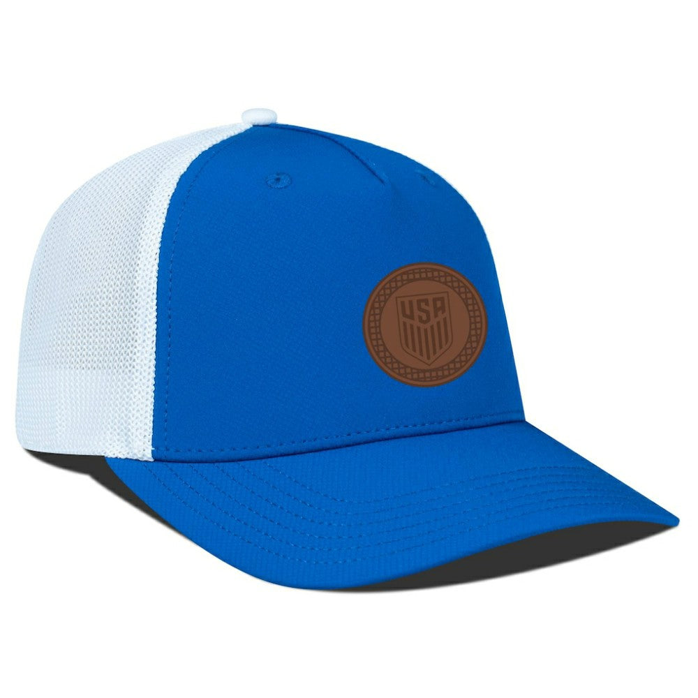 USMNT Levelwear Signal Periscope Adjustable Trucker Hat Royal/White