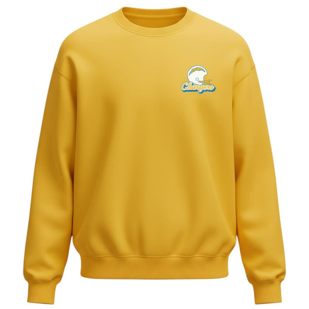 Los Angeles Chargers The Wild Collective Unisex Charger Power Fleece Sweatshirt - Gold Sweatshirts