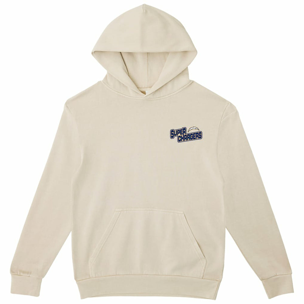 Los Angeles Chargers The Wild Collective Unisex Superchargers Hoodie - Cream Hoodies