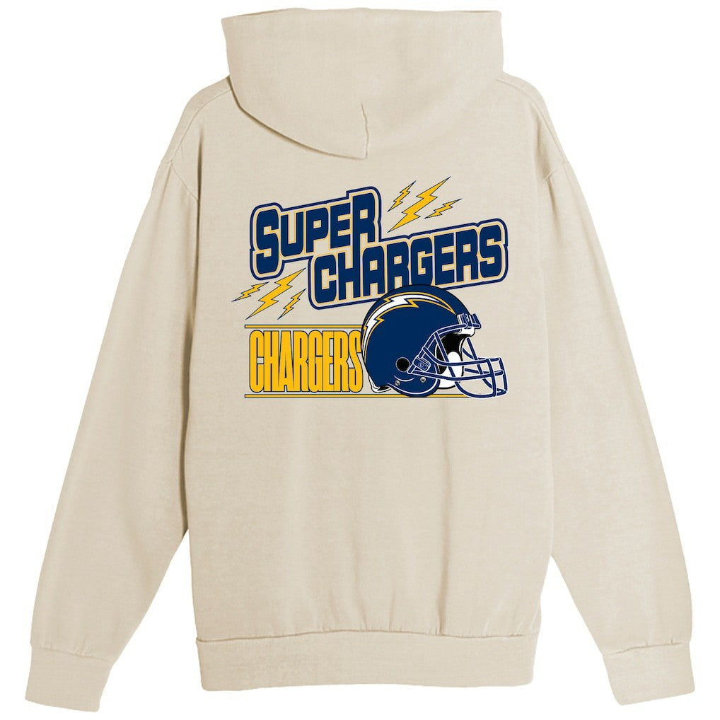 Los Angeles Chargers The Wild Collective Unisex Superchargers Hoodie - Cream Hoodies