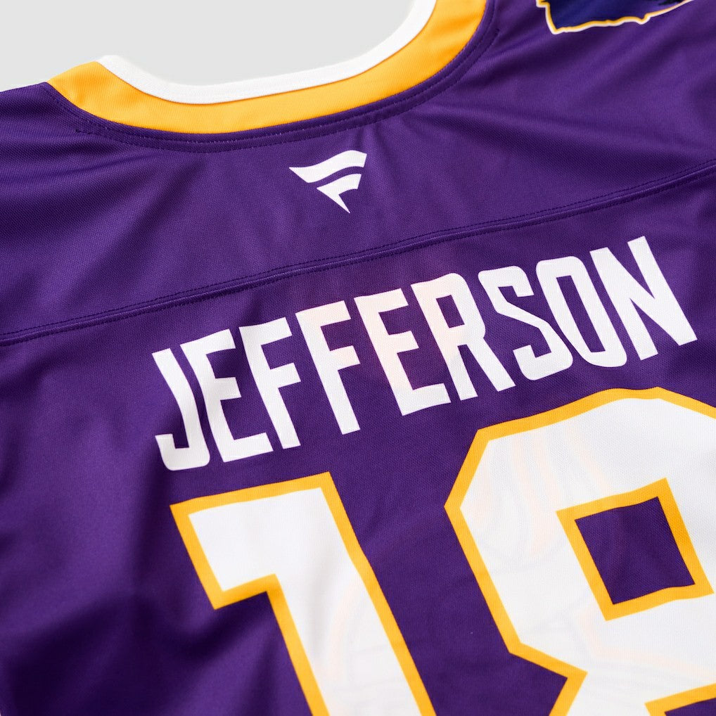 Justin Jefferson Minnesota Vikings Hockey Jersey - Purple Jerseys