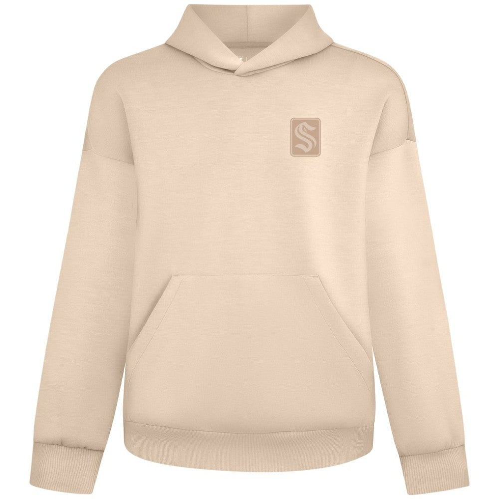 Seattle Kraken Levelwear Unisex Tri-Blend Luxe Signature Hoodie - Khaki | US 203479940